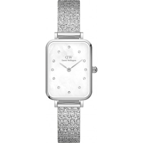 Daniel Wellington Quadro Lumine Pressed Piano (white) Sterling