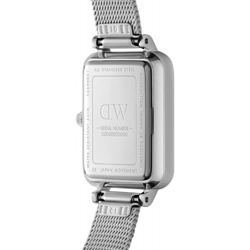Daniel Wellington Quadro Lumine Pressed Piano (white) Sterling