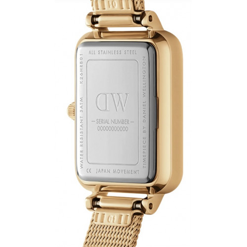 Daniel Wellington Quadro Lumine Pressed Piano (white) Evergold