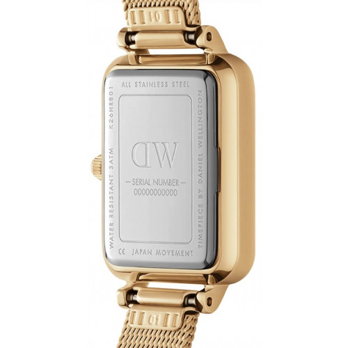 Daniel Wellington Quadro Lumine Pressed Piano (black) Evergold