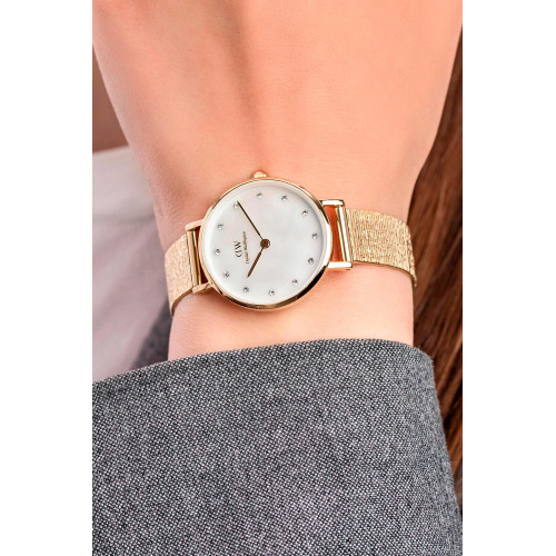 Daniel Wellington Petite Lumine Pressed Piano (white) Evergold