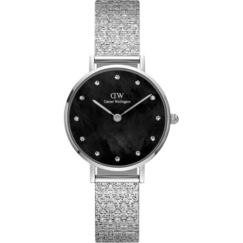 Daniel Wellington Petite Lumine Pressed Piano (black) Sterling