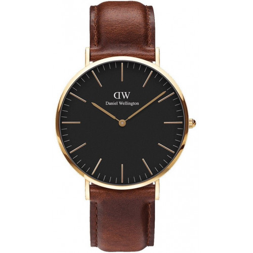 Daniel Wellington Classic St Mawes (black) 40 mm Evergold