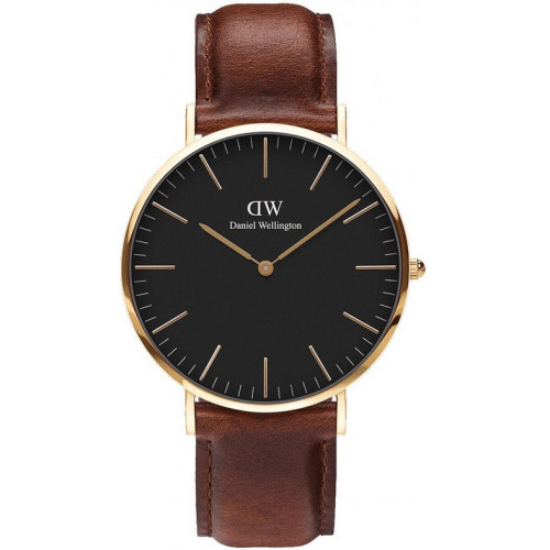 Daniel Wellington Classic St Mawes (black) 36 mm Evergold