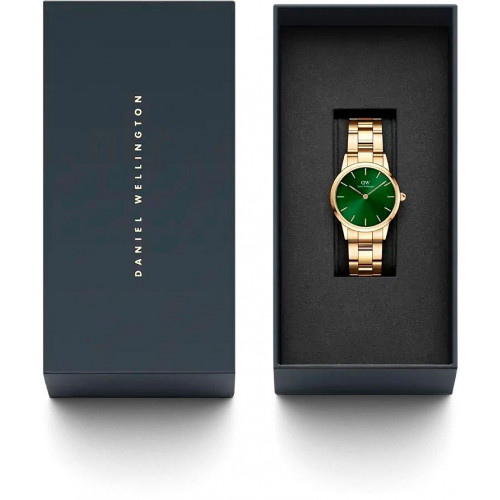 Daniel Wellington Iconic Link (emerald) 28mm Evergold