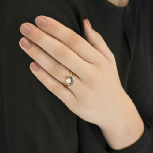 Кольцо Swarovski Duo Moon
