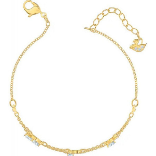 Браслет Swarovski Pleasant Belyj Kristall Gold