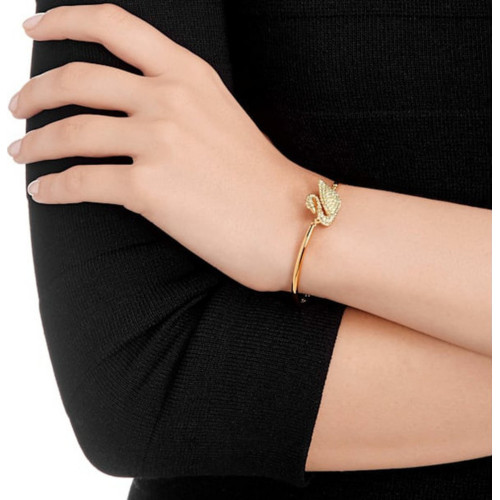Браслет Swarovski Swan Belyj Kristall Gold