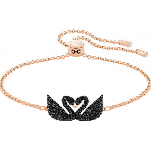 Браслет Swarovski Iconic Swan Chernyj Kristall